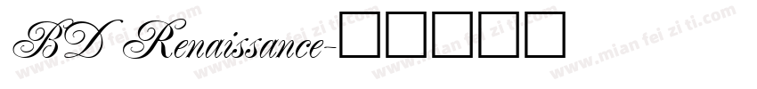 BD Renaissance字体转换